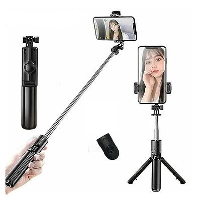 Selfie Stick Tripod Extendable Bluetooth Selfie Stick with Wireless  Remote,Rotation Phone Stand Holder Compatible with Action Camera,  iPhone/Samsung/Huawei Smartphones 