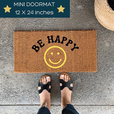 Happy Campers Personalized RV Doormat Flocked Coir Door Mat 