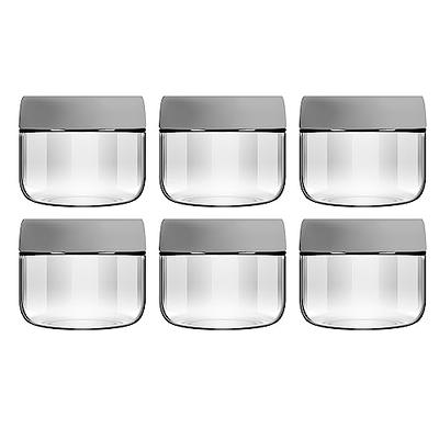 Small Glass Food Storage Containers Set of 12, 6oz Mini Glass Containers  Airtight, Leakproof for Snacks, Dips, Overnight Oats, Condiment Salad