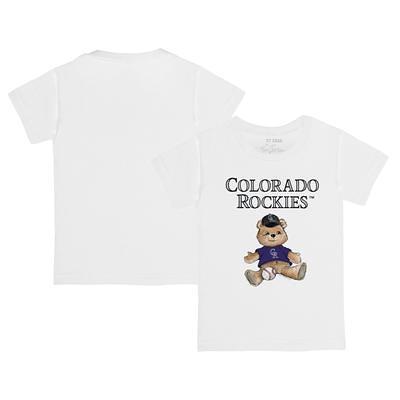 Youth Tiny Turnip White Arizona Diamondbacks Girl Teddy T-Shirt Size: Small
