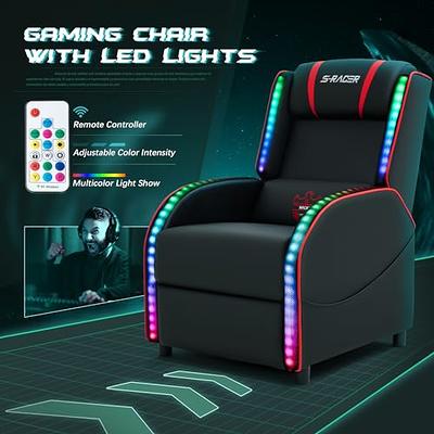 Massage Gaming Recliner Chair, Racing Style PU Leather Gaming Sofa, Living  Room Sofa, Lounge Sofa, Home Theater Seat