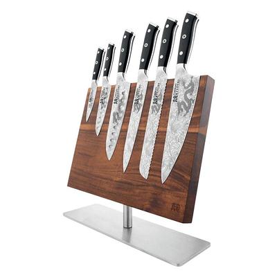 KEEMAKE 15-Piece Kitchen Knife Set with Block, Pro Kitchen Knife Set