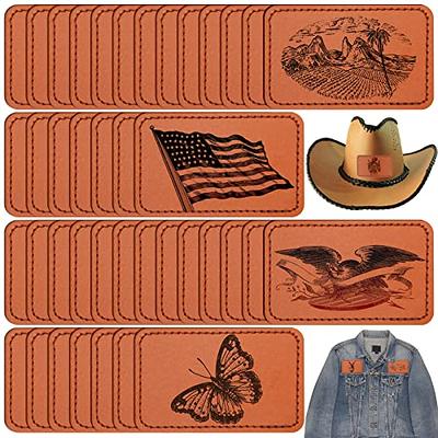 Leatherette Hat Patch  Iron - On Laser Supplies Custom No Sew Blank 3x2 -  Yahoo Shopping