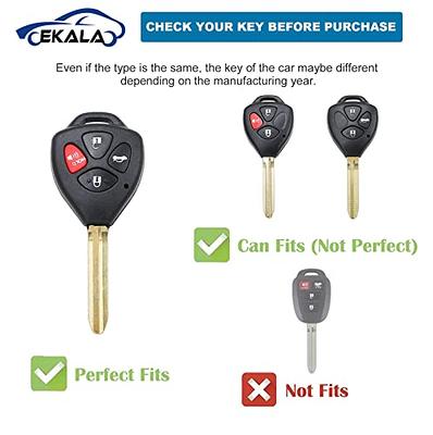 EKALA for Toyota Key Fob Cover with Keychain Lanyard 4 Buttons Soft TPU Key  Fob Keyless