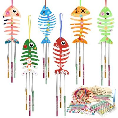 Fennoral fennoral 16 pack wind chime kit for kids make your own