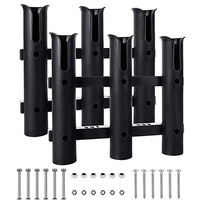 2Set Fishing Rod Holder, Portable Boat Rod Rack Tube, Three-Pole Side Mount Rod  Holder, Stand-Off Tube Plastic Fishing Pole Holders with Screws for Boat,  Kayak, Fishing Cooler, Trailer, Garage Storage - Yahoo