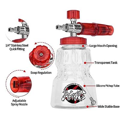 Foam Spray Bottle Big Mouth Snow Foam Spray Gun Cleaning Machine  High-pressure Adjustable Spray Angle Watering Cleaning Tool
