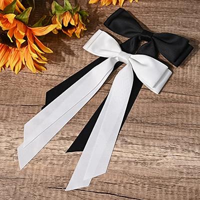  2PCS Black Velvet Bows Girls Hair Clip Ribbon Accessories for  Baby Toddlers Teens Kids : Beauty & Personal Care