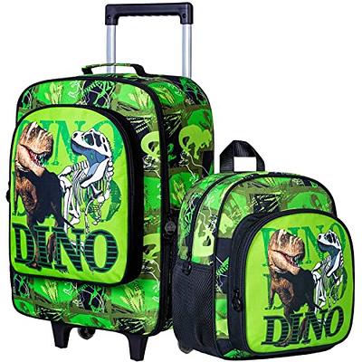 Dinosaur Kids Luggage Carry On Suitcase With Backpack