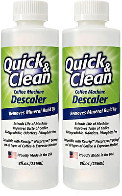 2-Pack Descaler (2 Uses Per Bottle) Descaling Solution for Keurig,  Nespresso, Ninja, Delonghi, Coffee and Espresso Machines - By Quick & Clean  - Yahoo Shopping