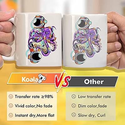 Koala Sublimation Paper 8.5x11 inches Easy to DIY T-shirts, Tumblers, Mugs  Only Compatible with Inkjet Sublimation Printer Sublimation ink 100 sheet  123g - Yahoo Shopping