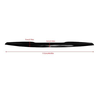 Auto Car ABS Rear Spoiler Universal Modified Roof Extension Lip Glossy  Black