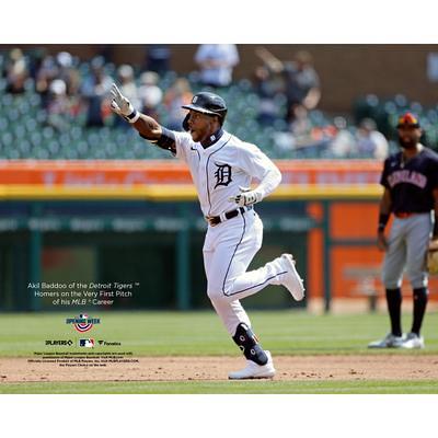 Javier Baez Detroit Tigers Unsigned Team Debut Photograph