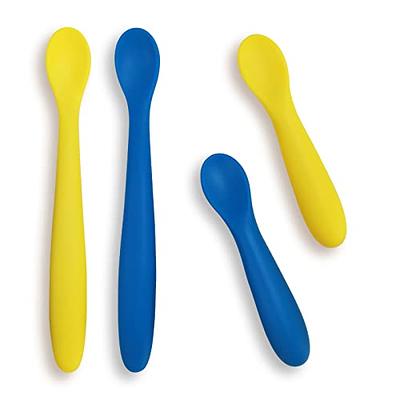 Baby Spoons First Stage, HOFISH BPA Free Toddler Spoons for Baby Led  Weaning-100% Silicone Spoons for Babies - Baby Feeding Spoons Self Feeding  6 Months+, Blue 2 Packs - Yahoo Shopping