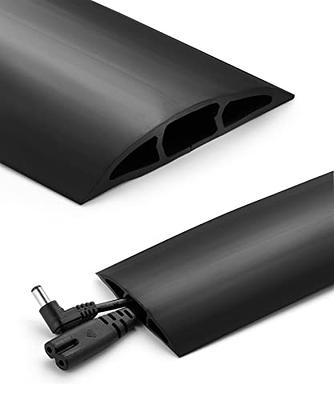 Electriduct D-2 Rubber Duct Cord Cover - 30 Inch (2.5 Feet) Black Floor  Cable Protector