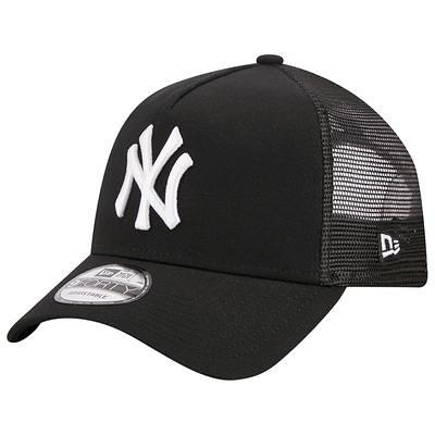 New York Yankees New Era Vacay 2.0 A-Frame Trucker 9FIFTY Snapback Hat -  White/Black