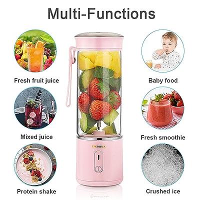 Portable Blender,Personal Hand Smoothie Blender Cup, 7.4V Bigger Motor  Personal Size Blender for Shake and Smoothie, Rechargeable Mini Blender for  Travel Home Kitchen(White) - Yahoo Shopping