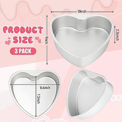 Aluminium Heart Shaped Cake Pan Fondant Cake Tray Tins Wedding Muffin  Biscuit Baking Mold Wedding Birthday Supplies