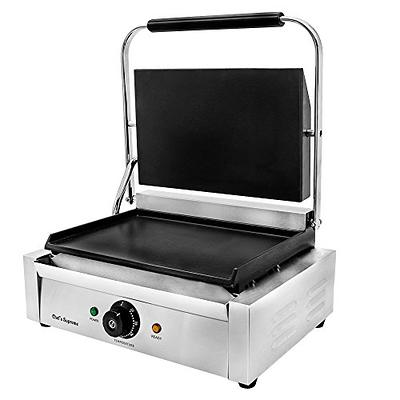 2200W Commercial Panini Maker Sandwich Press Grill Electric Sandwich Maker  Non Stick Surface Kitchen Equipment for Making Hamburgers Steaks Bacons