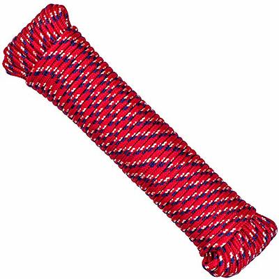 x 100 Ft Diamond Braided Rope for Knot Tying Practice, Camping