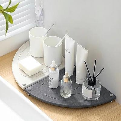 1pcs Stone Drying Mat For Kitchen Counter Instant Dry Stone Dish Drying Mat  Quick Drying Stone Mat Diatomaceous Earth Sink Caddy Organizer With  Stainless Steel Feet(White And Gray)