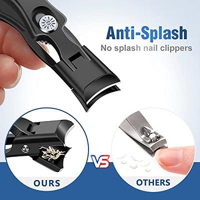 Nail Clippers for Men, Toe Nail Clippers for Thick Nails for Seniors, Nail  Clipper Set with Catcher, Professional Fingernail Clipper(Black) - Yahoo  Shopping