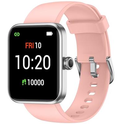 SKG Smart Watch for Women, Fitness Tracker with 5ATM Swimming Waterproof,  Health Monitor for Heart Rate, Blood Oxygen&Sleep, 1.7'' Touch Screen  Smartwatch Fitness Watch for Android-iPhone iOS, V7 Pink