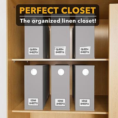 Bed Sheet Organizers and Storage Sheet Keeper Closet Organization