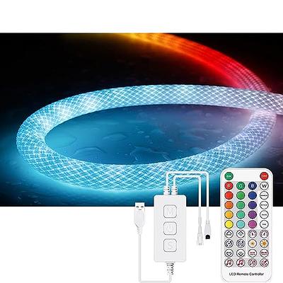 Neon Lights,16.4Ft RGB LED Neon Rope Light with Remote Control