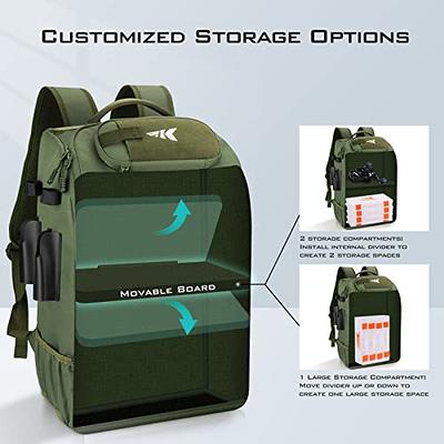 Aertiavty Compact Fishing Tackle Bag, Fishing Bag with Tackle Box