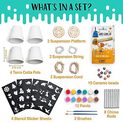 12 Rock Painting Kit, 43 Pcs Arts and Crafts for Kids Ages 4-8+, Art