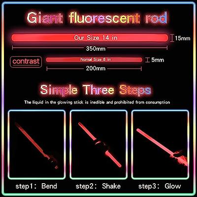 Glow Fever Glow Sticks Bulk Party Pack - 10 Large Glow Sticks - Neon Accessories Light Sticks Glow in The Dark Party Supplies for Concert, Wedding