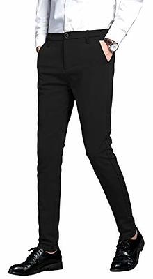 Krazy Larry Microfiber Long Skinny Dress Pants Black 2 at