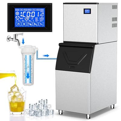 AGLUCKY Nugget Ice Maker Countertop, Portable Pebble Ice Maker Machine,  35lbs/Day Chewable Ice, Self-Cleaning, Stainless Steel - AliExpress