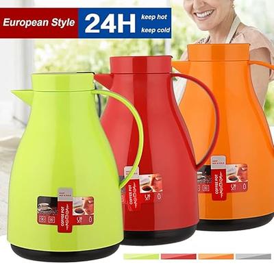 Vacuum Teapot With Push Button Hot Drink Carafe Nordic Style