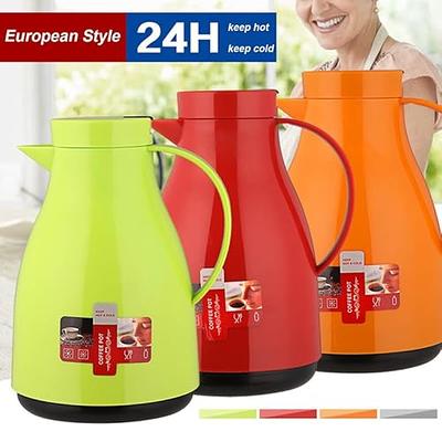 Large Thermal Coffee Carafe Double Walled Household Glass Liner