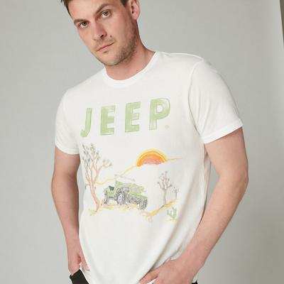 Lucky Brand Jeep Art Tee - Men's Clothing Tops Shirts Tee Graphic