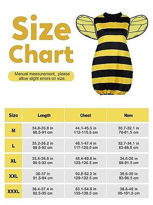 Bee Costume for Kids, Honeybee Costume Set with 1 Pair of Wings