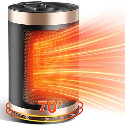  Space Heaters for Indoor Use, Portable 1500W/750W PTC Ceramic  Space Heater, Small Space Heater with Thermostat, Three Modes, Overheat and  Tip-Over Protection for Office Home : Home & Kitchen