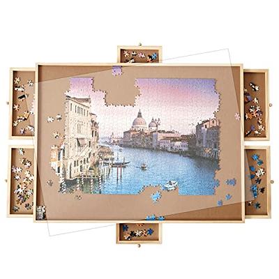 1500 Pieces Jigsaw Puzzle Caddy Board - Portable Jigsaw Puzzle Table  Storage with 6 Puzzle Sorting Trays - 27”x 36” Porta-Puzzle Jigsaw Caddy  with Non-Slip Surface for Adults & Kids - Puzzle Ready - Yahoo Shopping