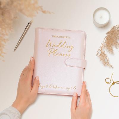 Wedding Planner Book & Organizer - The Complete Planner, Pink Faux