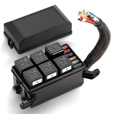 Alpena Install Kit Plus, Illuminated Interior Switch, Inline Fuse Holder,  Relay, 12V System, Model 77631, Universal Make/Fit Type for Cars, Trucks  and SUVs 