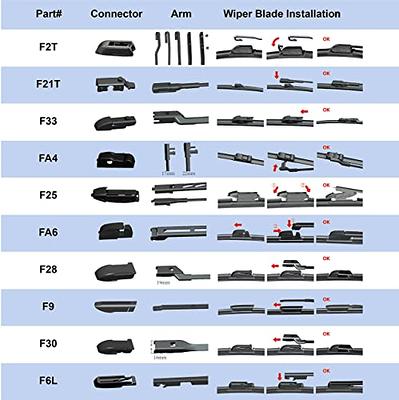 ARVEFPPY OEM QUALITY Silicone Wiper Blades, 26 and 16 Windshield Wipers  (Pack of 2), Automotive Replacement Windshield Wiper Blades for Front  Windshield - Yahoo Shopping