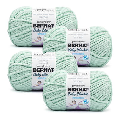 Bernat® Baby Blanket™ Yarn, Polyester #6 Super Bulky, 10.5oz/300g, 220  Yards, Soft, chenille-style baby yarn