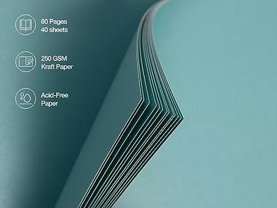 40 Sheets Hardcover Kraft Scrapbook Album (8 x 8 Inches) – Paper