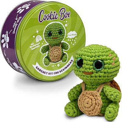 Cookie Box Crochet Kit for Beginners - Learn to Crochet Amigurumi Stuffed  Animals - Gift - for Kids (13+) and Adults - Beginner-Friendly Yarn -  Stitch-by-Stitch Video Tutorial - Turtle Hugo - Yahoo Shopping