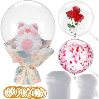  Jenaai 100 Pcs Bubble Clear Balloons for Stuffing  11/18/20/24/36 Inch Bobo Balloons Different Sizes Air Large Transparent  Balloons for Birthday Wedding Party Decorations : Toys & Games