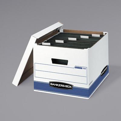 Bankers Box Basic Duty Letter/Legal File Storage Box with Lids, 10