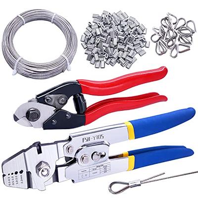 Swpeet Profession Up To 2.2mm Wire Rope Crimping Tool Wire Rope