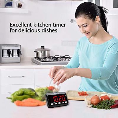 Digital Kitchen Timer for Cooking, Big Digits Loud Alarm Strong Magnetic  Backing, Multi-Function Electronic Timer, Classroom Timers for Teachers  Kids